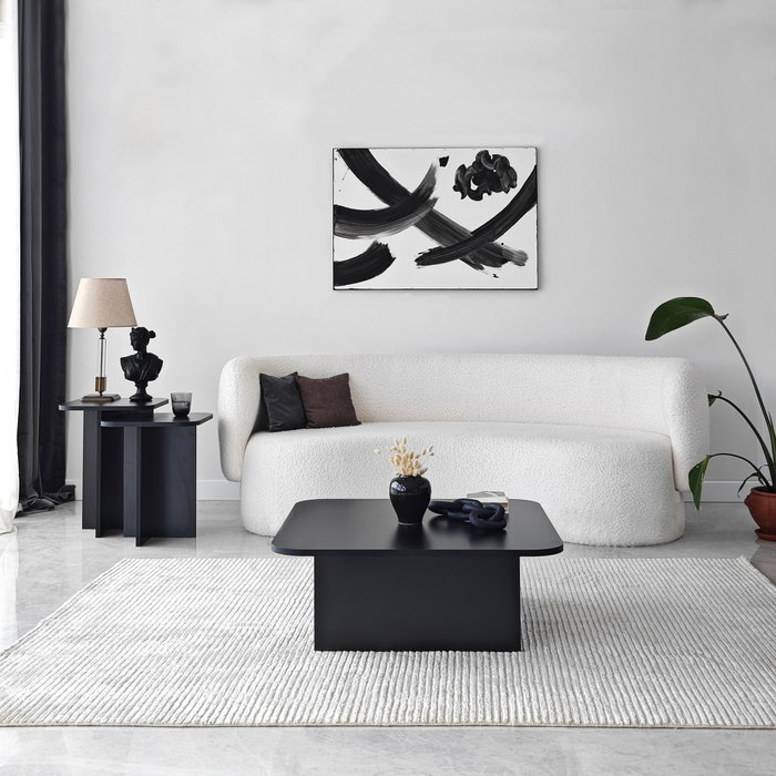 Hanah Home Juego de mesa de centro Blues - Black